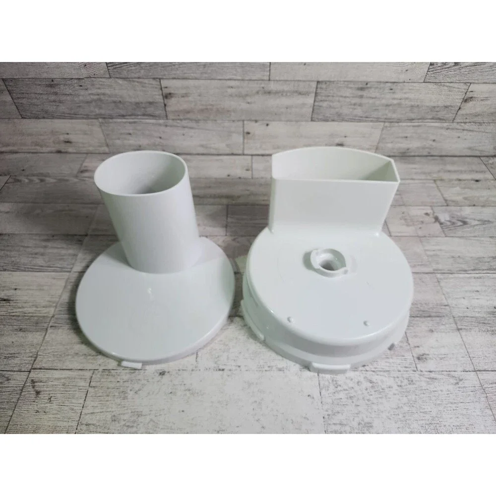 Bosch MUZ 4 DS1 Compact Mixer Lot Of 2 White Plastic Tops Lids Chutes